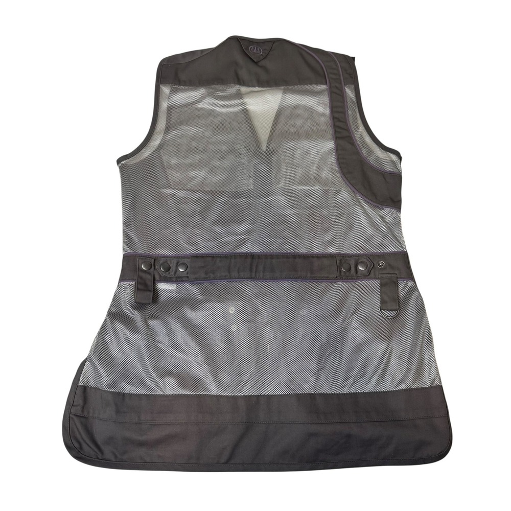 Beretta Silver Pigeon Shooting Vest Womans Medium Grey Tan Right Hand Recoil Pad - Picture 7 of 11